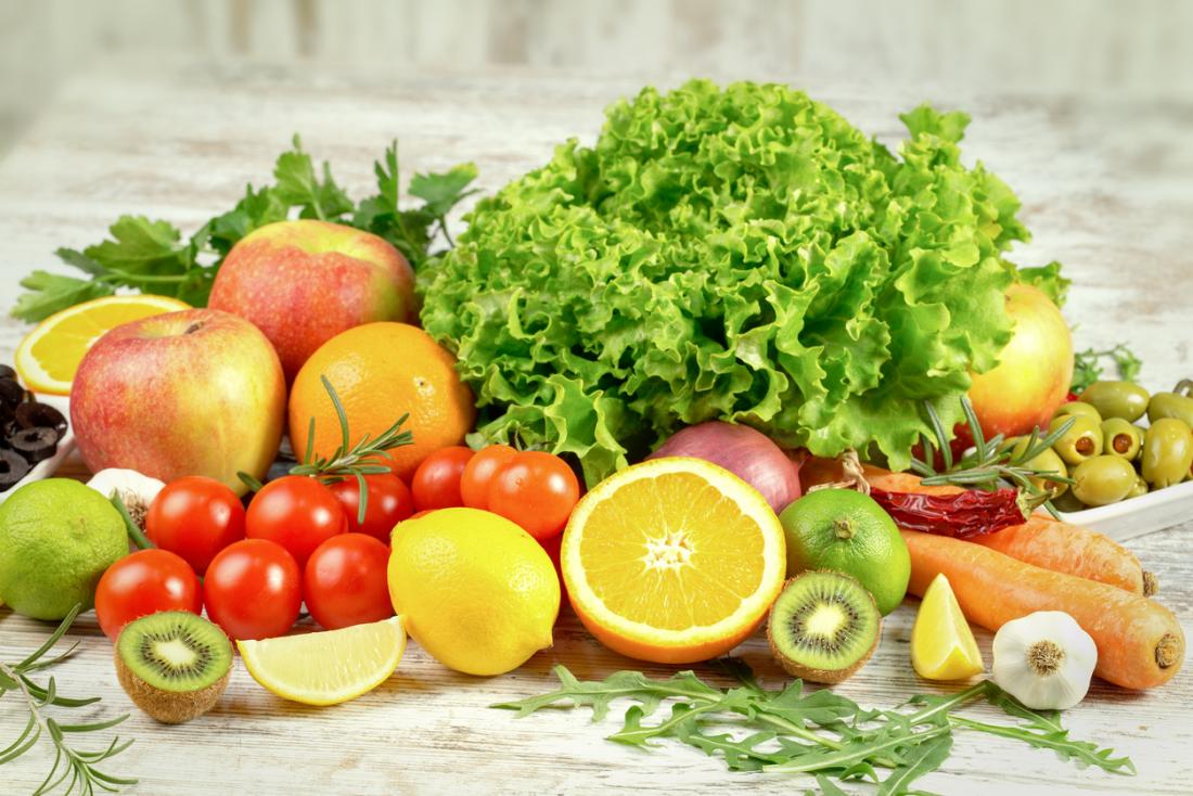 Các loại rau, trái cây chứa nhiều vitamin